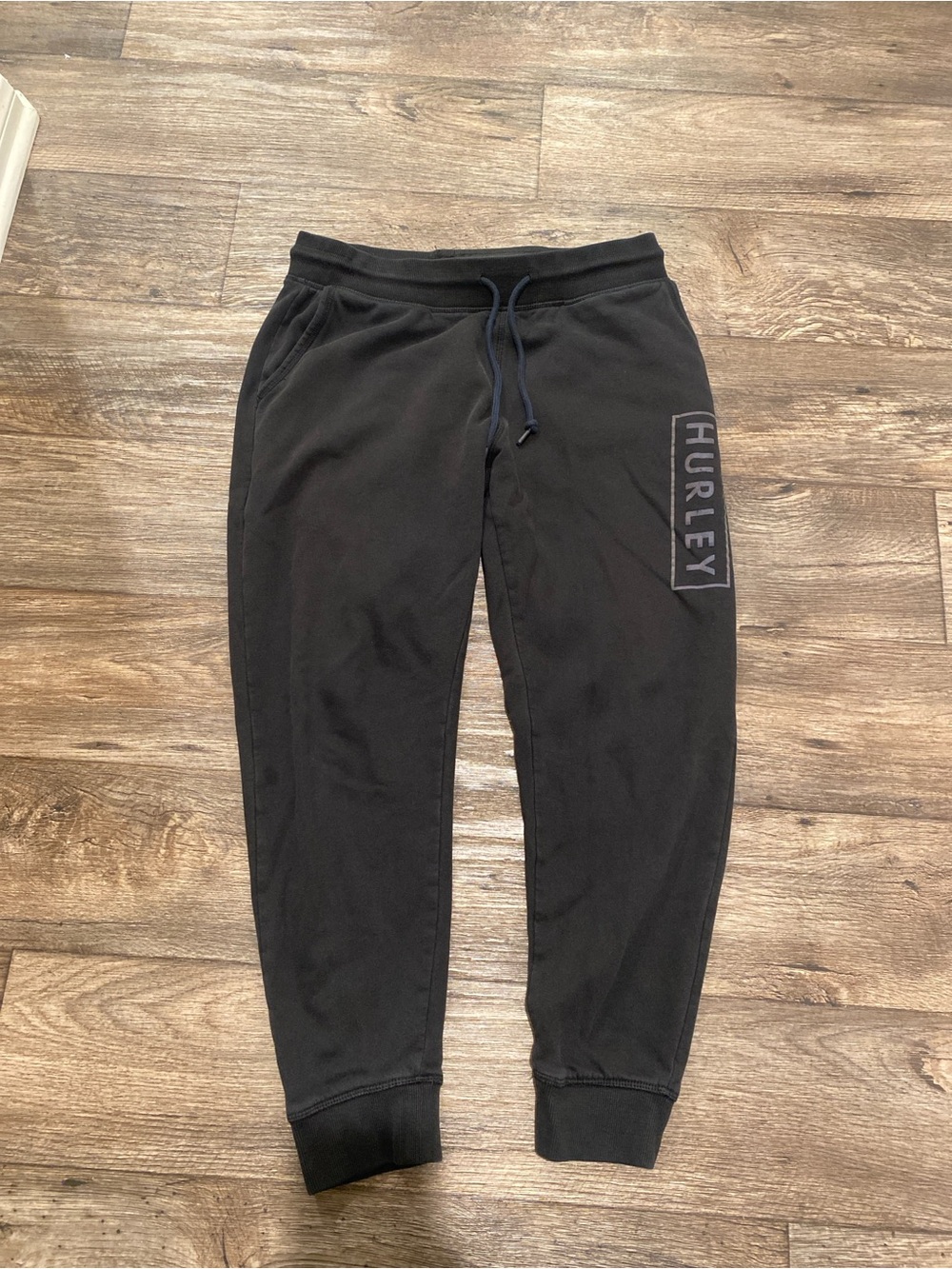 Hurley Black Men's Jogger Sweatpants with Logo